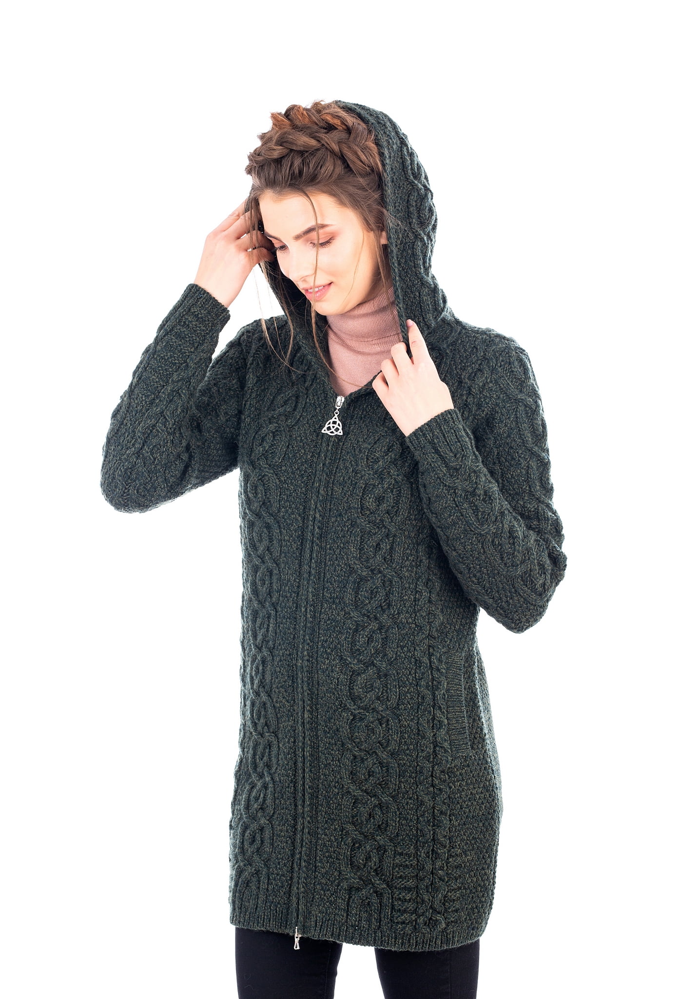 hooded coatigan women's