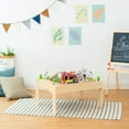 thumbnail image 2 of Teamson Kids Wooden Train Set Play Table Track Childrens Playset Roleplay 85 Pcs, 2 of 10