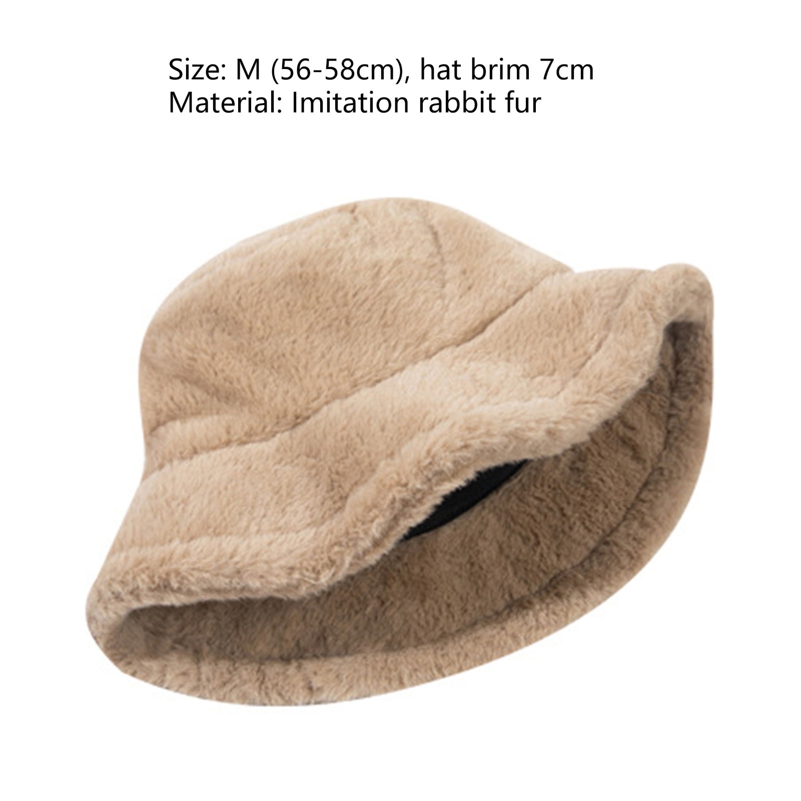Fishing Baits Lures Womens Winter Faux Fur Bucket Hat Soft Plush Bucket Hat  Fisherman Hat for Women Men at  Women's Clothing store
