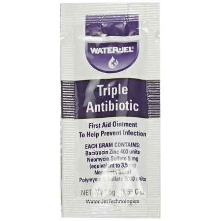 Water-Jel 2120 Bacitracin Zinc Triple Antibiotic Ointment, 0.5gm Packet (Pack of 144)