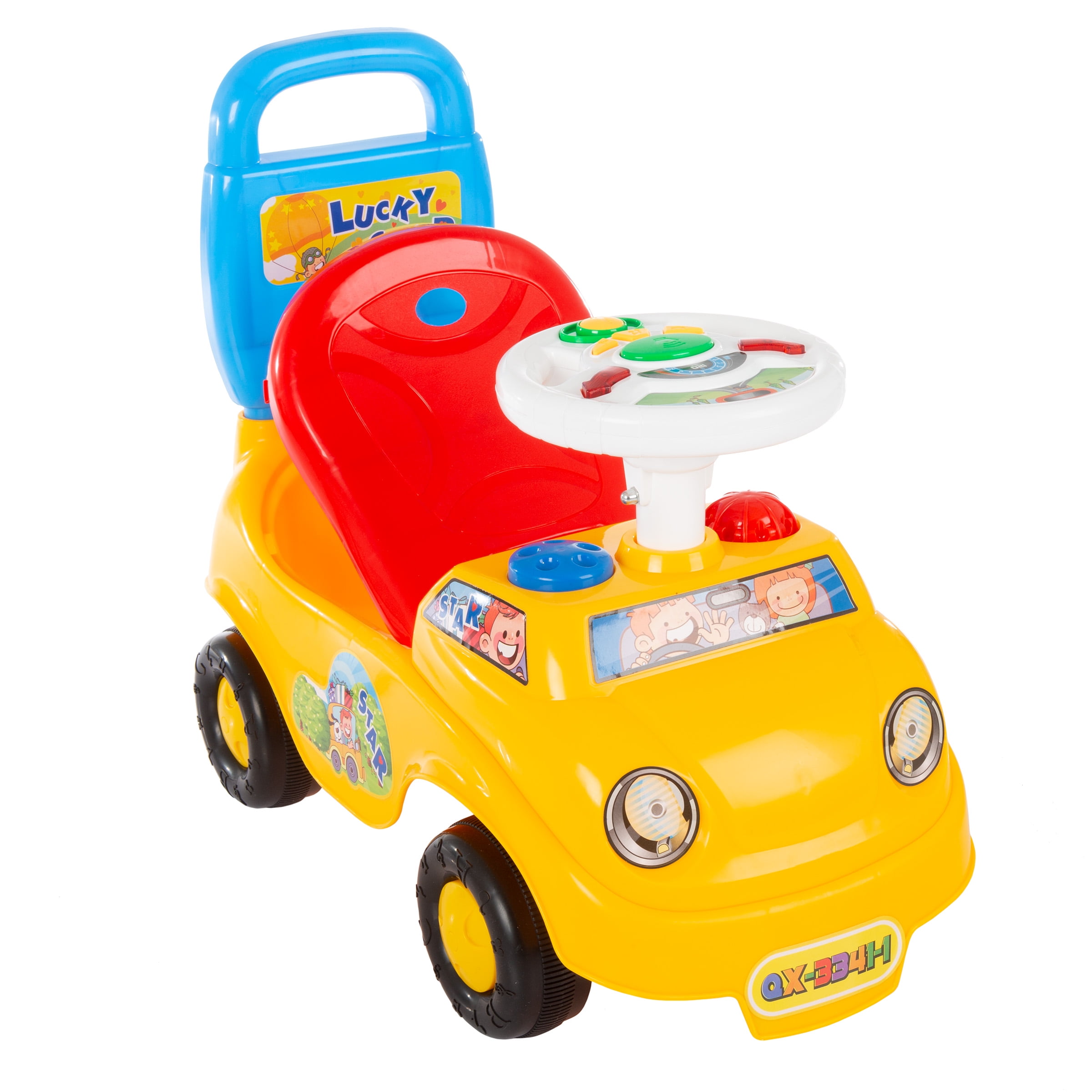 kid walking car