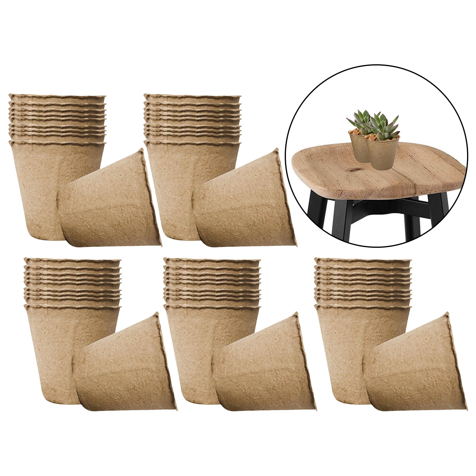 Biodegradable Seed Tray Pulp Seedling Cups Seed Start Pots Kit 