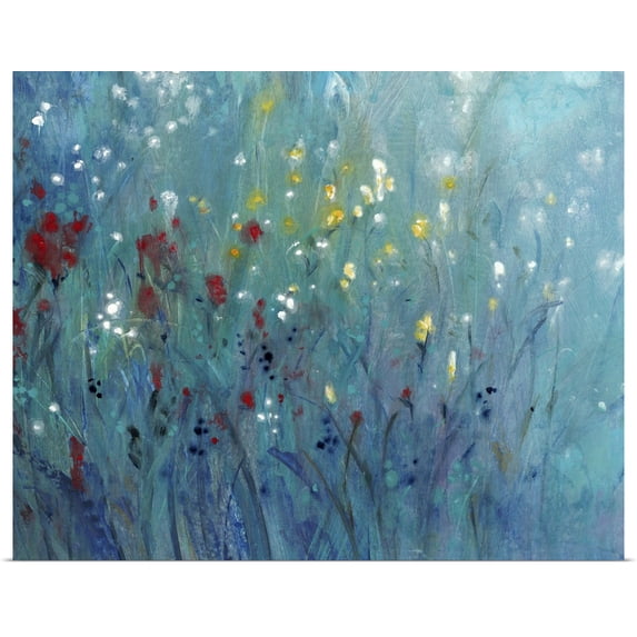 Great BIG Canvas | Rolled Tim O'Toole Poster Print entitled Blue Vision II