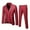 Red, variant on Clearance! Hontri Men’S Suit Slim 3 Piece Suit Business Wedding Party Jacket Vest & Pants Coat Suits for Men Navy 4Xl