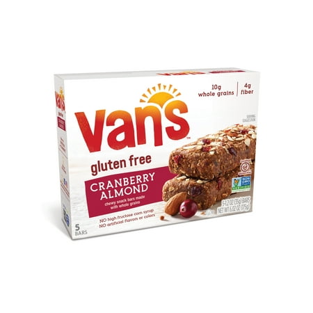 Van's Snack Bars, Cranberry Almond, 5 Ct, 1.2 Oz