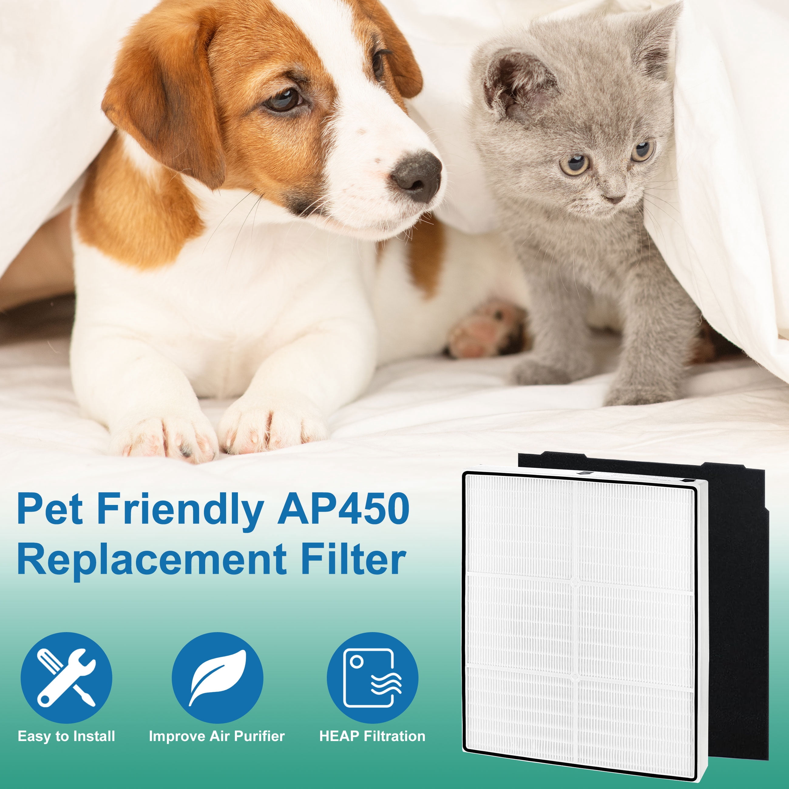 AMI PARTS True HEPA Carbon Filter for Air Purifier AP450 AP510 AP45030K
