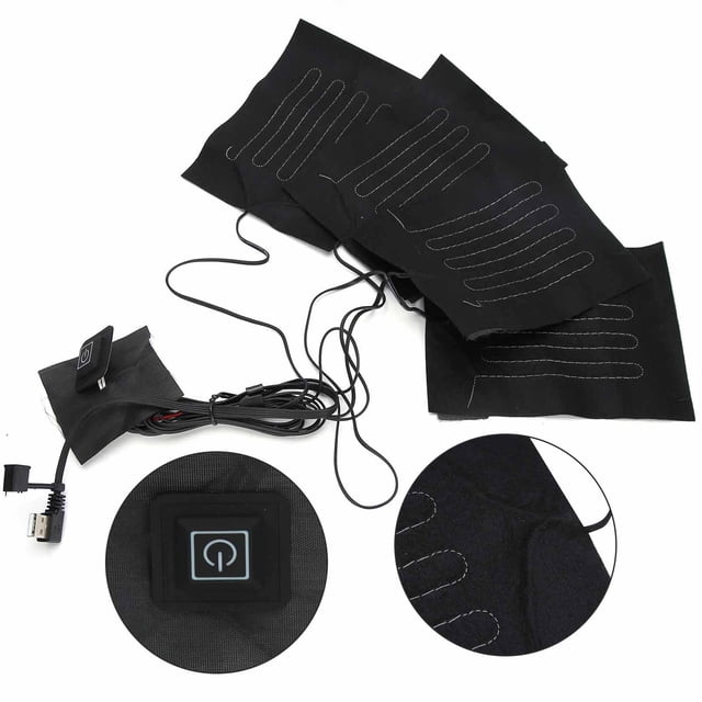 Almohadilla Térmica Eléctrica USB Almohadillas Térmicas Eléctricas Tela Calefactora Ropa Calentada Chaleco de Tela Almohadilla Térmica Almohadillas para Chaqueta Ropa Hoja ANGGREK Otros