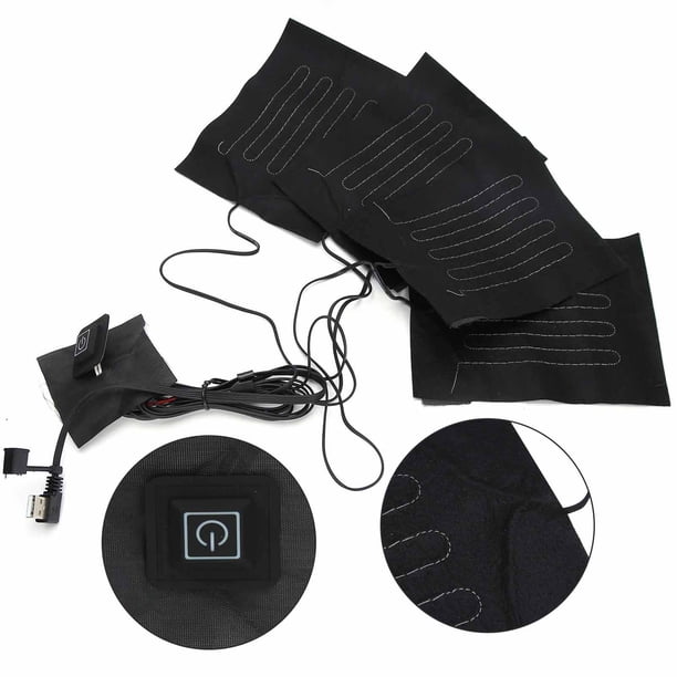 Almohadilla Térmica Eléctrica USB Almohadillas Térmicas Eléctricas Tela Calefactora Ropa Calentada Chaleco de Tela Almohadilla Térmica Almohadillas para Chaqueta Ropa Hoja ANGGREK Otros