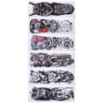 thumbnail image 3 of 6 hojas de pegatinas de tatuaje para brazo completo para hombres y mujeres, impermeables, para fiestas, de moda, tatuajes temporales., 3 of 14