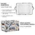 thumbnail image 2 of Yayeee Canvas Storage Basket with Handles for Shelves Fabric Bins Closet Organizer, Snowy Winter, 2 of 8