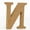 Khaki N, variant on ZZwxWA Holiday Saving Wood Wooden Letters Log Alphabet Wedding Birthday Party Home Decorations