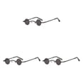 thumbnail image 1 of Qarigey Gafas de sol de metal Sunproof Round Frame Antique Easy Matching Eyewear Type1 NO1, 1 of 6