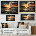 thumbnail image 4 of Designart "Sunset Eruption Of Volcano II" Geyser Canvas Art Print, 4 of 7