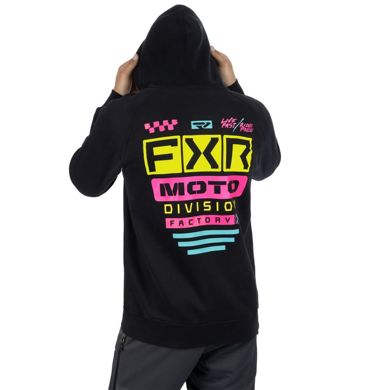 FXR Gladiator Hoodie Black/Candy 241158-1054-07 - Walmart.com