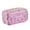 Purple, variant on Large Pencil Case High Capacity Pen Holder Box Zippered Pencil Bag Marker Pouch