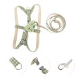 thumbnail image 3 of Kit de correa para mascotas de conejito a cuadros Unique Bargains, kit de correa duradera para perros pequeños, verde claro, 3 of 6