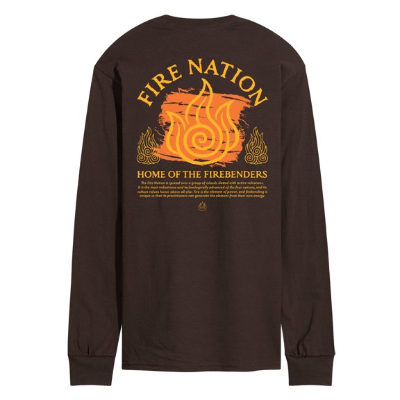 Avatar - The Last Airbender - Fire Nation -Men's Long Sleeve Graphic T-Shirt