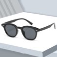 thumbnail image 2 of Retro Sunglasses Korean Fashion Simple Lightweight Eyewear with Resin Lens and PC Frame Street Shot Look Frame Width, 2 of 4
