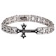 thumbnail image 1 of Pulsera de reloj Yashi con diamantes incrustados y accesorio de cruz cristiana 11895, 1 of 2