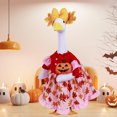 thumbnail image 2 of Wosthever Estatua de jardín con hojas de arce y calabaza de ganso otoñal, estatua de ropa, juego de poliéster para césped, decoración para Kits de decoración para fiestas, 2 of 6