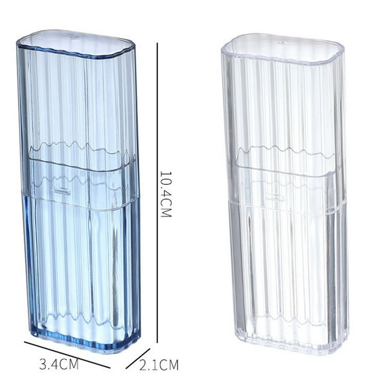 Yannee 2 Pcs Portable Travel Clear Small Sorting Storage Box Cotton Swabs  Band-aid