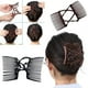 thumbnail image 2 of 6 pinzas para el pelo con peine doble elástico ajustable, sin arrugas, 2 of 8