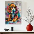 thumbnail image 5 of Bloodhound Decor Poster Unframe, Bloodhound Dog Canvas Wall Art, Dog Reading Book Canvas Print Painting Poster Wall Decor Dog Lovers Gifts, 5 of 6