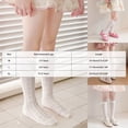 thumbnail image 3 of Ruffle Socks Socks For Toddler Girls Frilly Turn-Cuff Mid‑Calf Socks Solid Color Soft Breathable Casual Dress Socks 3T 4T 5T 6T 7T 8T 9T 10T 11T 12T Kids, 3 of 9
