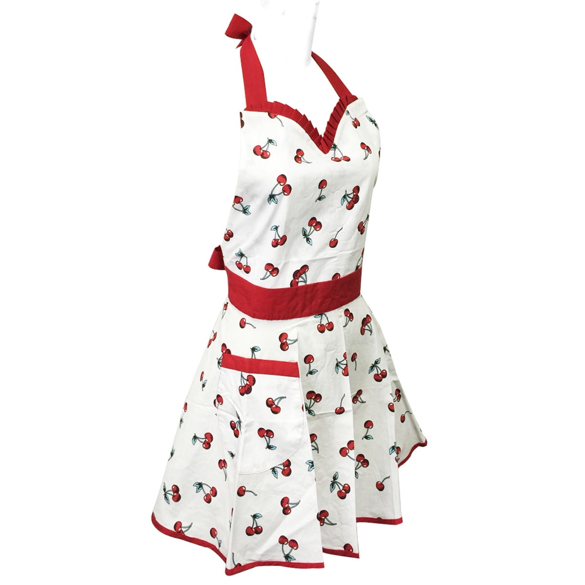 Wrapables® Adjustable Flirty Hostess Apron, Sweet Cherries