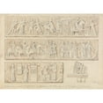 thumbnail image 2 of John Sell Cotman 14x11 Gold Ornate Wood Frame and Double Matted Museum Art Print Titled - Sculpture on a Suite of Capitals in the Cloisters of the Abbey Church of Saint Georges De Bochervill, 2 of 4