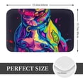 thumbnail image 2 of Yiaed Neon Pop Art Pitbull Print Flannel Doormat Mat Outdoor Indoor Door Mats,Welcome Matt Outdoor Front Door Mat Doormat Outdoor Mat Outdoor Mat,16"x24", 2 of 7
