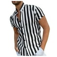 thumbnail image 1 of BOBOGOJP Mens Shirt Short Sleeve Solid Western Shirt,Black L, 1 of 2