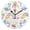 Black Needle, variant on 10" Artistic Round Wall Decorative Desk Clock Wall Clock Home Decor Rainbows and Clouds