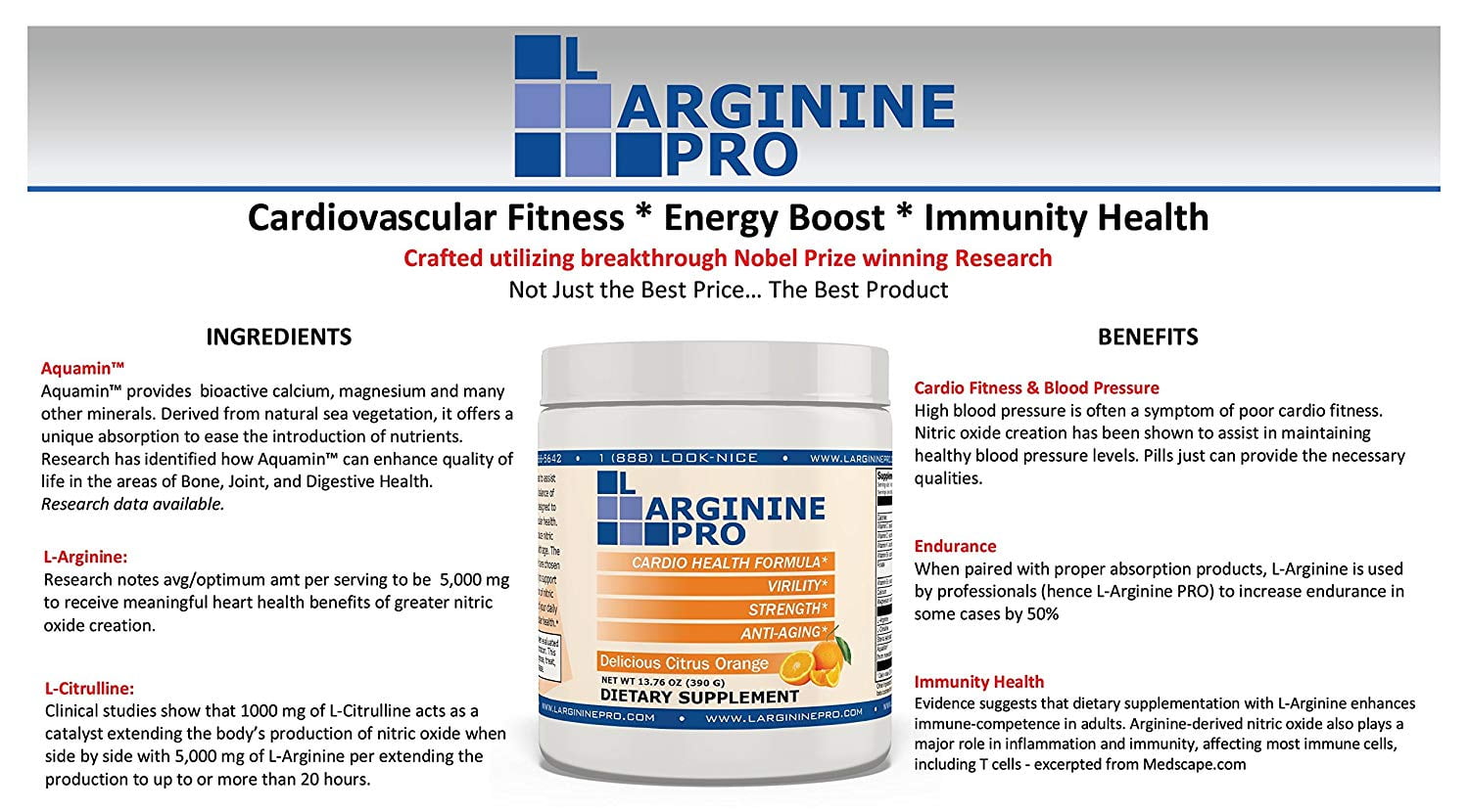 L Arginine Pro 1 Now L Arginine Supplement 5 500mg Of L