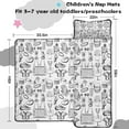 thumbnail image 5 of Black and White Football Elements Pattern Toddler Nap Mats for Kids Preschool,Sleeping Mat Bag or Kids,Toddler Sleeping Bag,Toddler Nap Mat or Daycare, 5 of 6