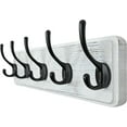 thumbnail image 1 of Coat Rack Wall Mounted Coat Hooks Wall Mounted \u\u Hole to Hole Large Coat Hanger Wall Hook Rack Hooks for Hanging Coats Hats Jacket Clothes Entryway Rustic s, 1 of 7