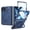 Blue, variant on Mofio for Apple iPhone Duo Case, All-In-One Screen Protector Case, 360° Kickstand with Hinge Protection, Shockproof Full Coverage Protective Cover, Black