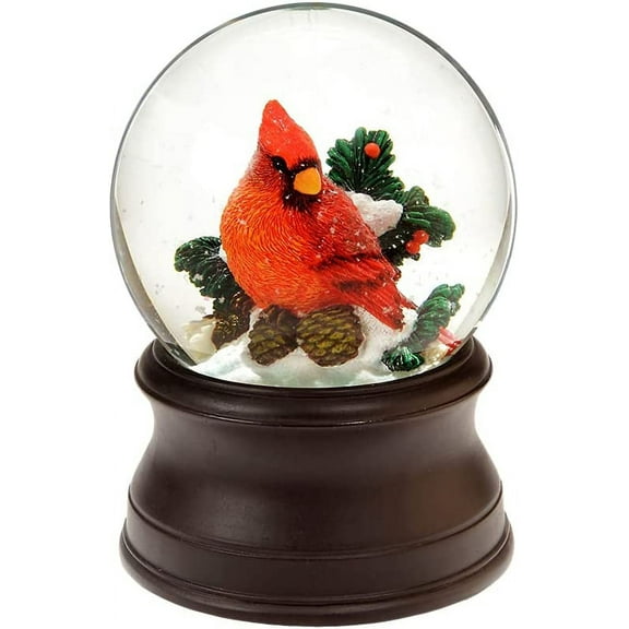The San Francisco Music Box Company Hand Crafted Cardinal Snow Globe from