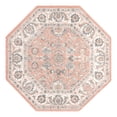 thumbnail image 3 of Unique Loom Aurelia Collection Area Rug - Hadrian (7' Octagon Rose/Gray), 3 of 7