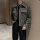 thumbnail image 2 of Abrigo vaquero para hombre, nuevo en otoño, moderno, original, de alta calidad, chaquetas vaqueras para hombre, diseño holgado, precio bajo, informal, entrega rápida, 2 of 5
