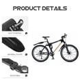 thumbnail image 4 of GOOHOCHY Mountain Bike Mudflaps Black Quick Release Prevent Mud and Rain 1 Set, 4 of 8