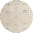 thumbnail image 1 of Ahgly Company Tapis Ronds Abstraits d'Intérieur de Zone Orientale de Blé Beige, 5' Ronds, 1 of 6