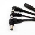 thumbnail image 2 of Pigtone Cable de cadena tipo margarita de 1 a 3 vías Adaptador de cable divisor de fuente de alimentación Pedal de efecto de guitarra Cable de alimentación negro, 2 of 5