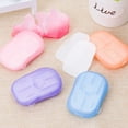 thumbnail image 2 of 1-4pcs Outdoor Travel Disposable Soap Tablet Box Soap-Paper Portable Hand Washing Tablet Mini-Soap Sheet Refill Bathroom Soap, 2 of 6