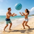 thumbnail image 4 of Voglyf Beach Balls, 25.6 Inch Inflatable Pool Balls, Giant Pool Float Ball, Summer Water Toy for Adults, Mermaid Themed Party Decor for Beach Pool Birthday Ocean Party Favor Supplies,Light Blue, 4 of 6