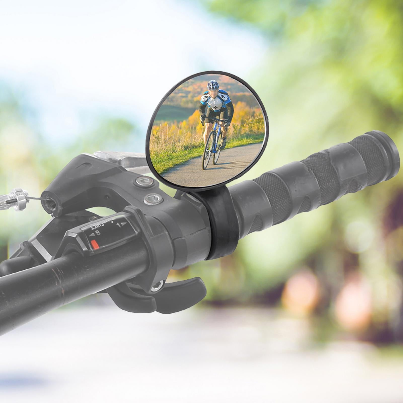 Haofy Bicycle Handlebar Rear Back View Mirror Adjustable for Mountain Road Bikes, Bike Mirrors