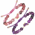 thumbnail image 2 of NICKSUN BFF Friendship Bracelets for 2 - Butterfly Matching Bracelets, Adjustable Natural Stone Bead Bracelets Birthday Gifts for Friends Sisters Couples Mother and Daughter, 2 of 5