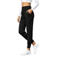 thumbnail image 5 of XUNKUSGA Joggers for Women Soft Casual High Waisted Tapered Yoga Pants Classic Solid Color Tummy Control Yoga Pants Women Comfortable Womens Pants for Dailywear S, 5 of 8