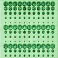 thumbnail image 1 of Ahgly Company Machine Washable Indoor Square Transitional Green Area Rugs, 7' Square, 1 of 7