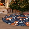 thumbnail image 6 of Yiaed Cute Foxes Print Christmas Tree Skirt , Tree SkirtsTree Mat for Christmas Winter Holiday Indoor Decorations-36", 6 of 7